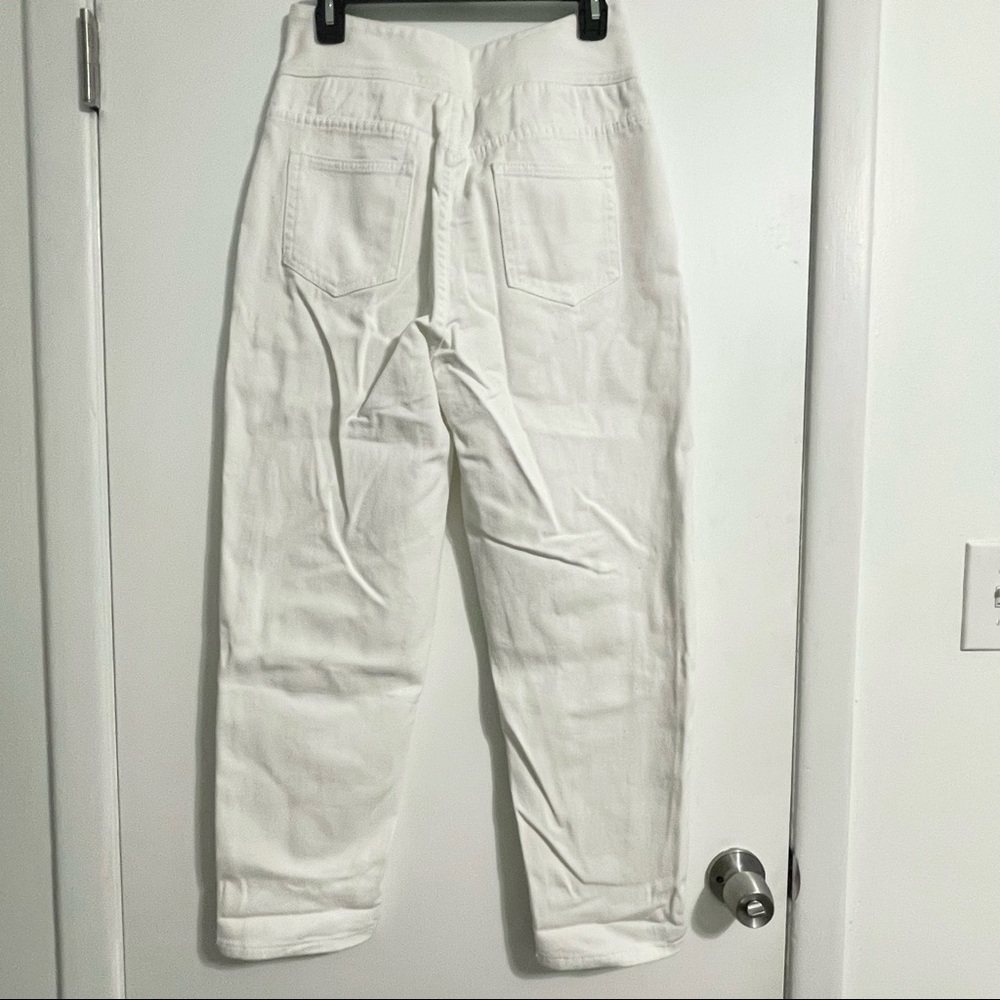 NWT Super High Waisted White Jeans - Picture 6 of 7
